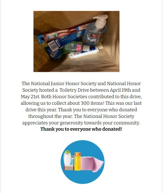 NHS and NJHS Press Release