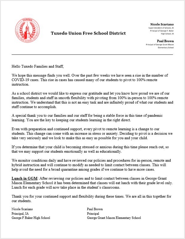 Community Letter