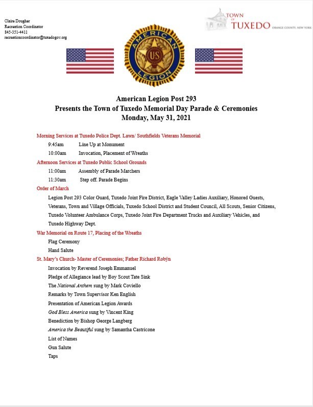 Memorial Day Flyer