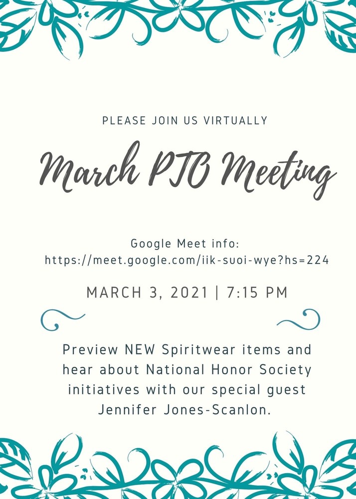 March PTO Meeting