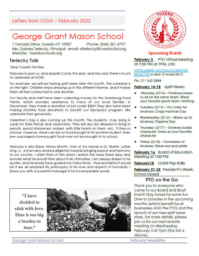 GGM February Newsletter